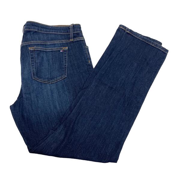 Tommy Hilfiger Ladies Jeans, Dark Wash, Straight Leg, Classy! Exc Cond. Size 14 - Picture 1 of 6